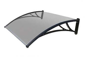Козырек STOPrain прозрачный (кронштейн черный)